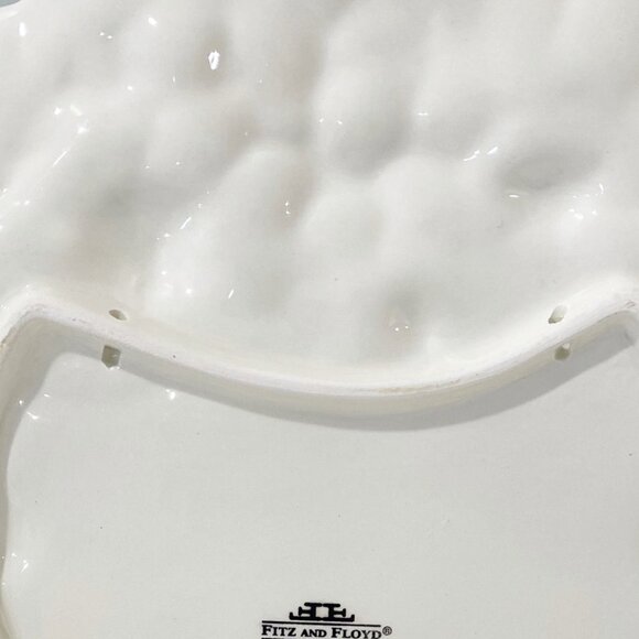 Fitz & Floyd Classics Victorian Lace Display Plate 8 1/2" Doily Style Flowers - Picture 3 of 4